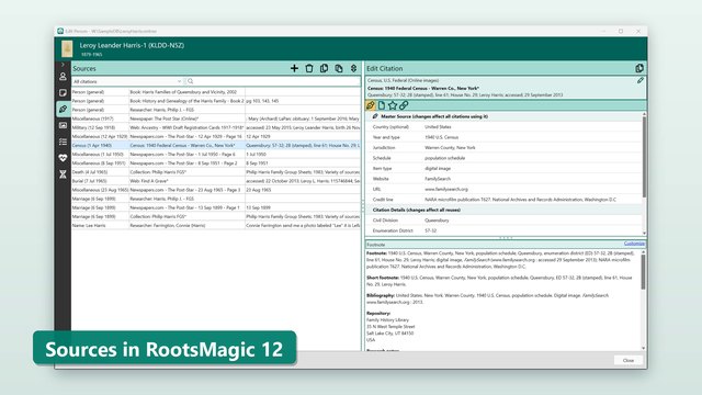 Citing Sources in RootsMagic 12: SourceWizard, Help Me Choose, and Evidence Explained Templates